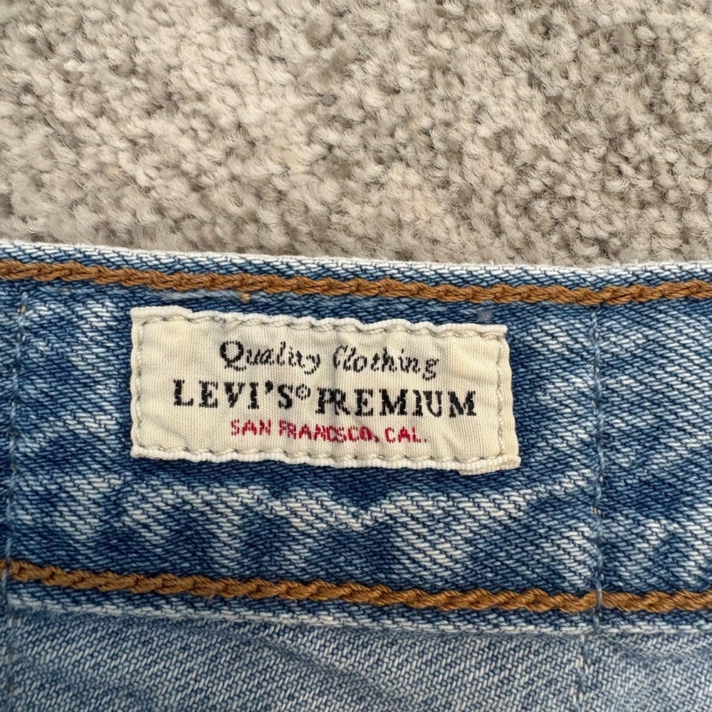 Levi's Ribcage Straight Ankle Blue Jeans